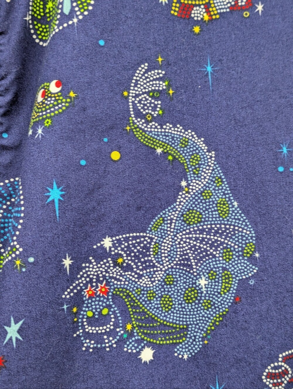 Disney Main Street Electrical Parade Men's Navy Shirt with Colorful Buttons - Picture 5 of 8